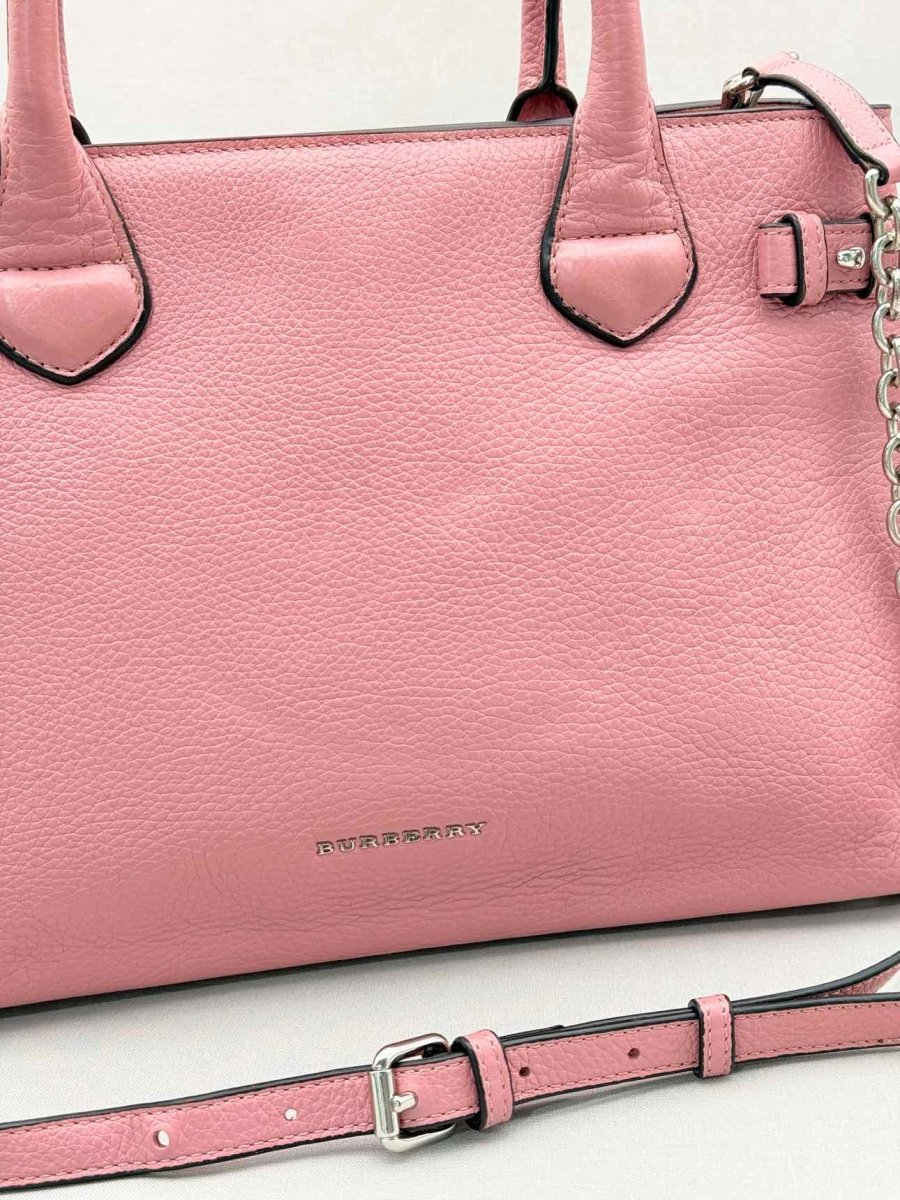 Pre-loved BURBERRY Banner Pink Tote Bag at Reems Closet