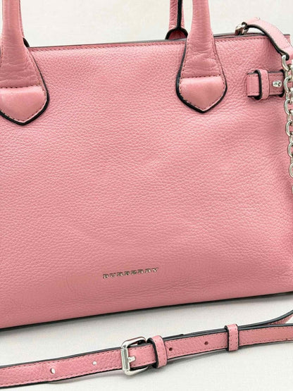 Pre-loved BURBERRY Banner Pink Tote Bag at Reems Closet