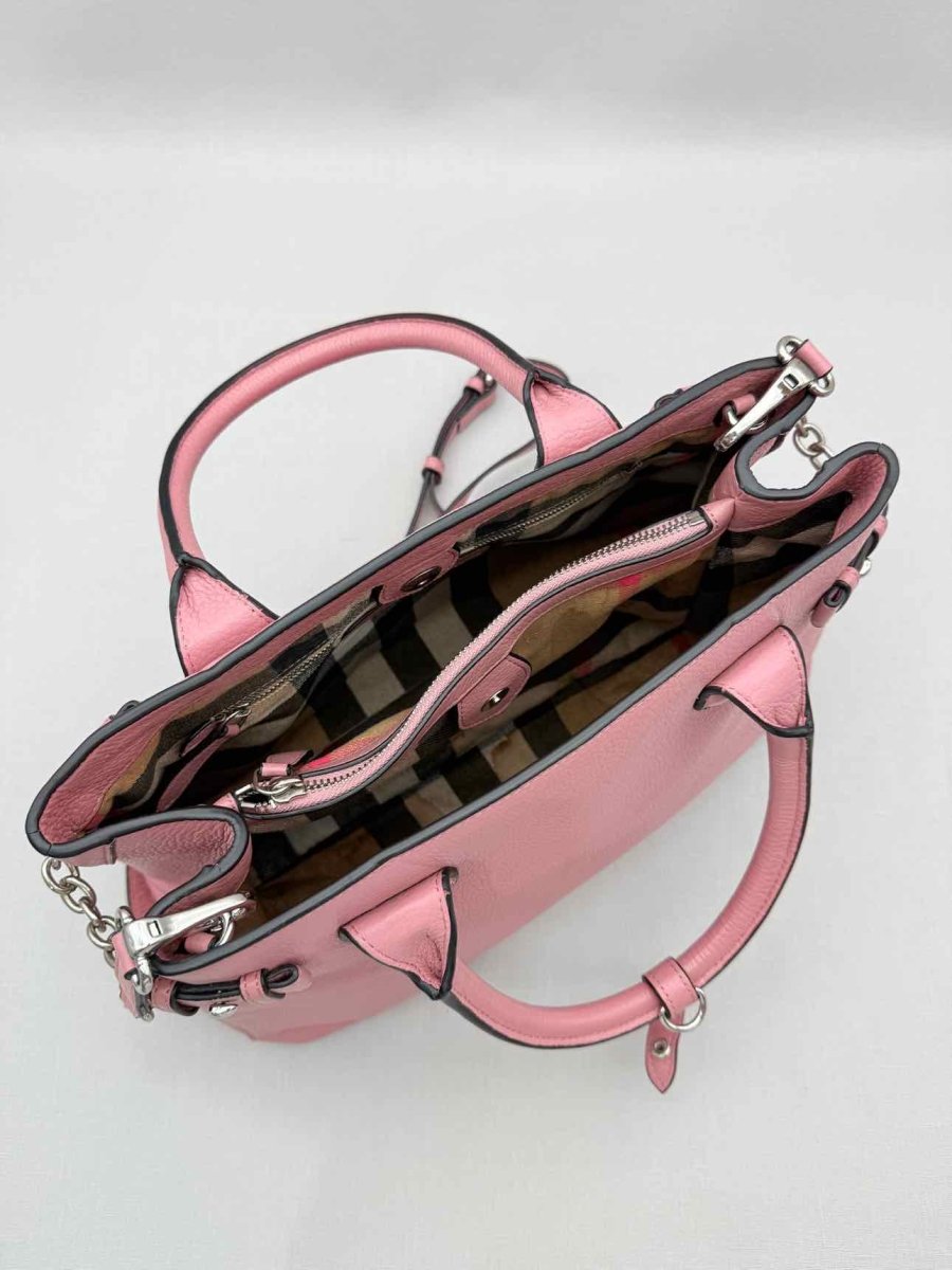 Pre-loved BURBERRY Banner Pink Tote Bag at Reems Closet