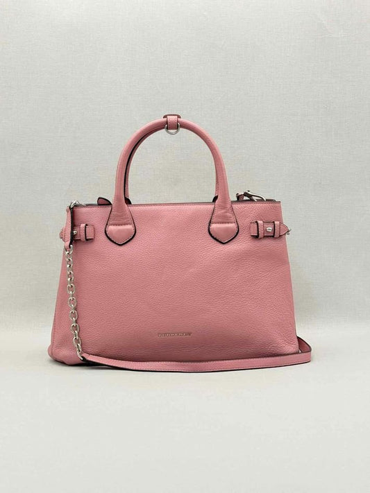 Pre-loved BURBERRY Banner Pink Tote Bag at Reems Closet