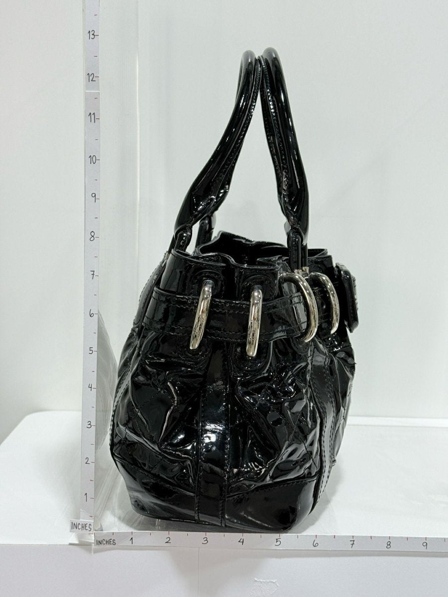 Pre - loved BURBERRY Beaton Black Quilted Tote Bag at Reems Closet