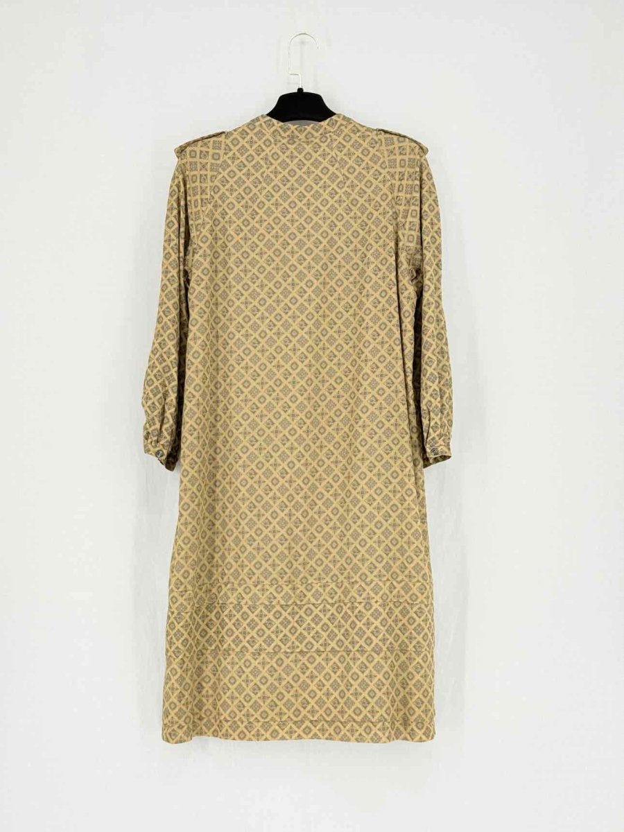 Pre - loved BURBERRY Beige & Black Size US 6 Knee Length Dress at Reems Closet