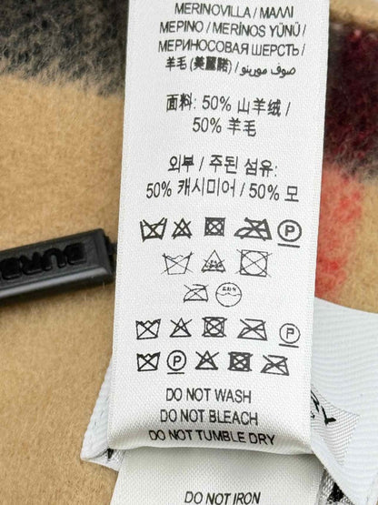 Pre - loved BURBERRY Beige Check Size One Size Poncho at Reems Closet