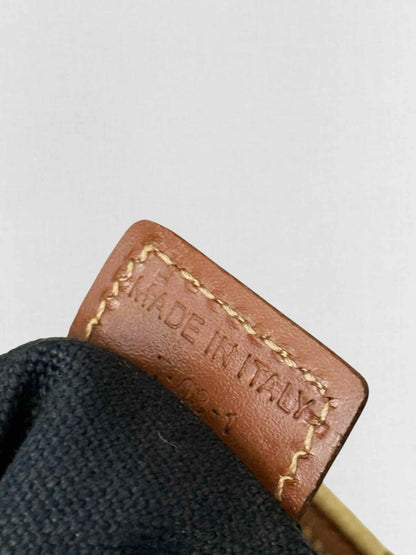 Pre - loved BURBERRY Beige Multicolor Barrel Bag at Reems Closet