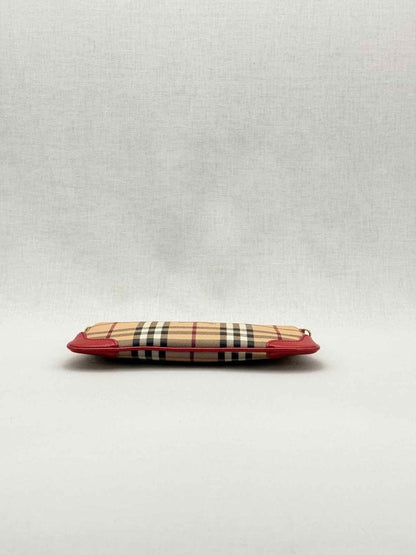 Pre - loved BURBERRY Beige w/ Red Check Crossbody at Reems Closet