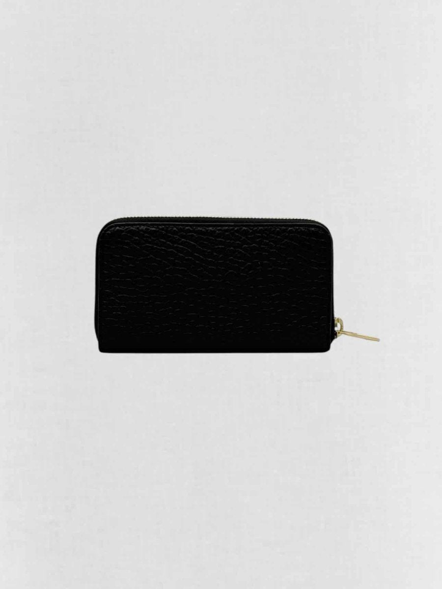 Pre-loved BURBERRY Black Continental Wallet at Reems Closet