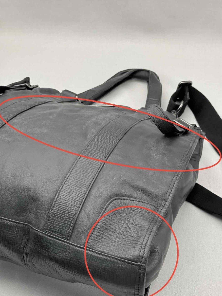 Pre - loved BURBERRY Black Laptop Bag at Reems Closet