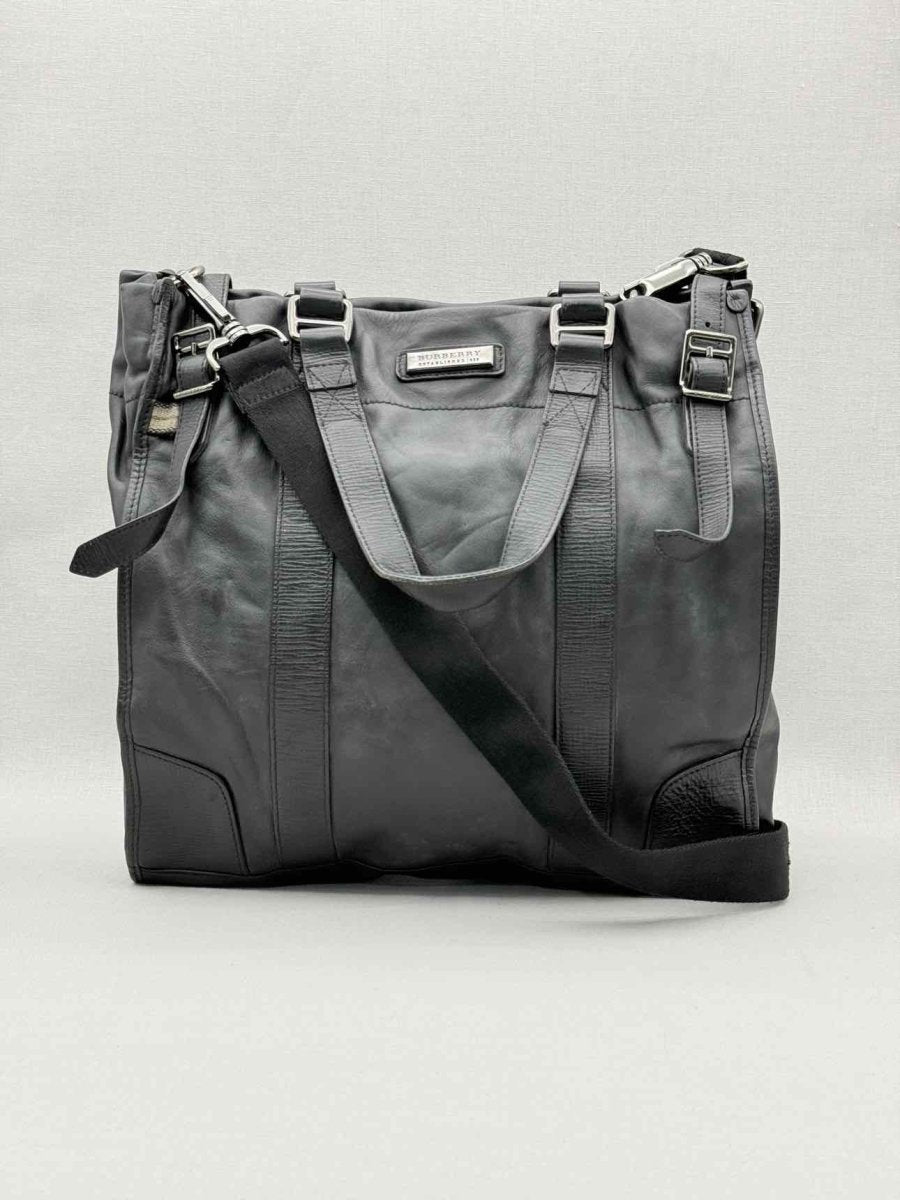 Pre - loved BURBERRY Black Laptop Bag at Reems Closet