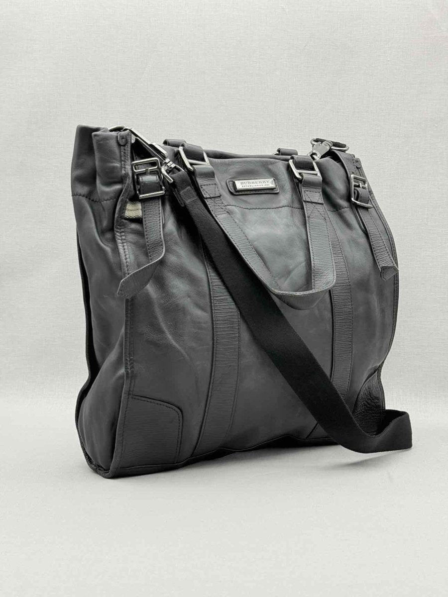 Pre - loved BURBERRY Black Laptop Bag at Reems Closet