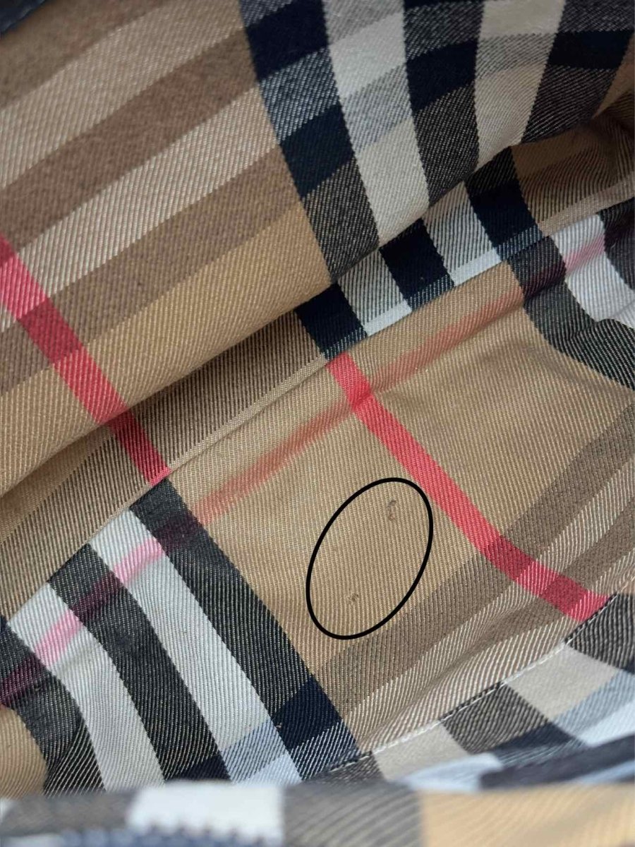 Pre - loved BURBERRY Black Laptop Bag at Reems Closet