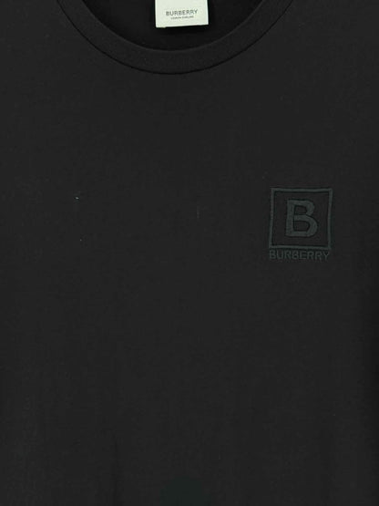 Pre - loved BURBERRY Black Logo Size XXLarge T-shirt at Reems Closet