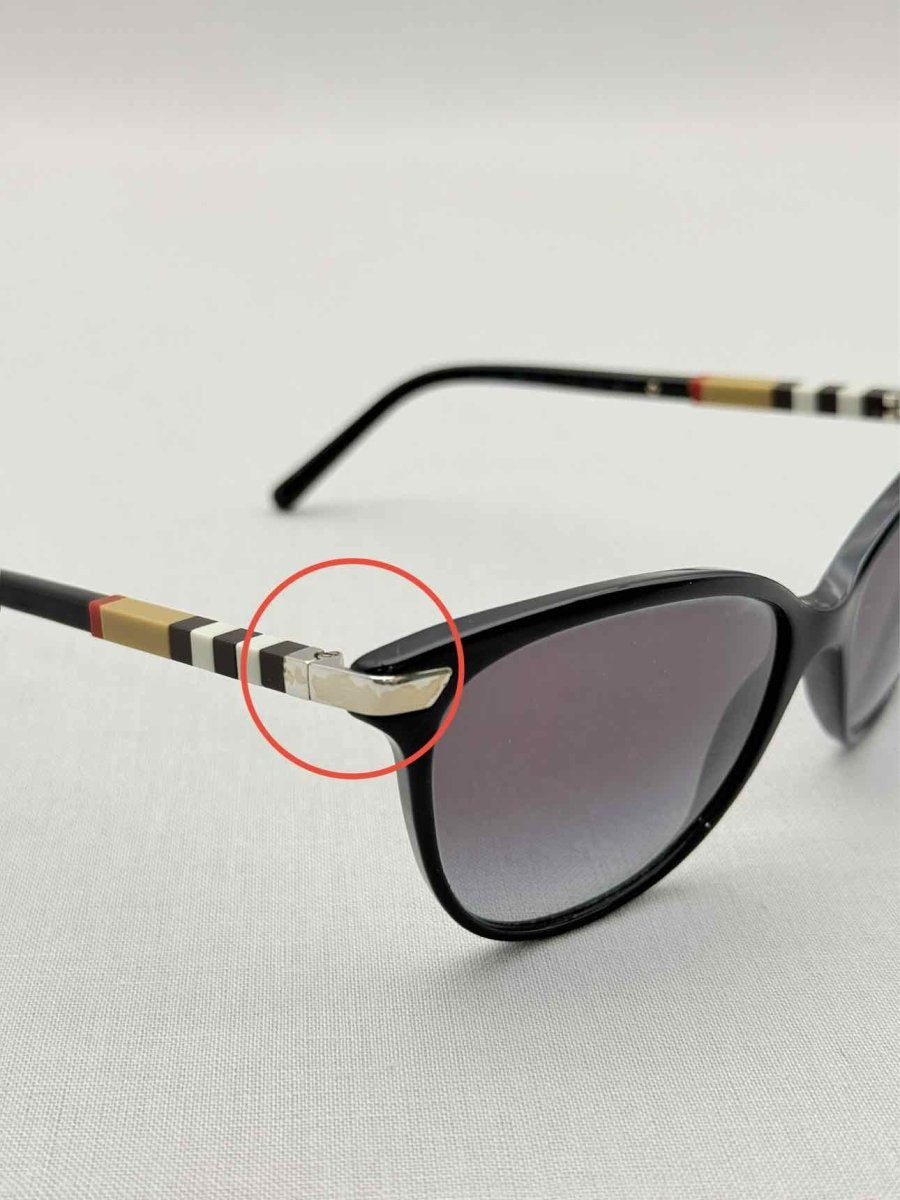 Pre - loved BURBERRY Black Sunglasses at Reems Closet