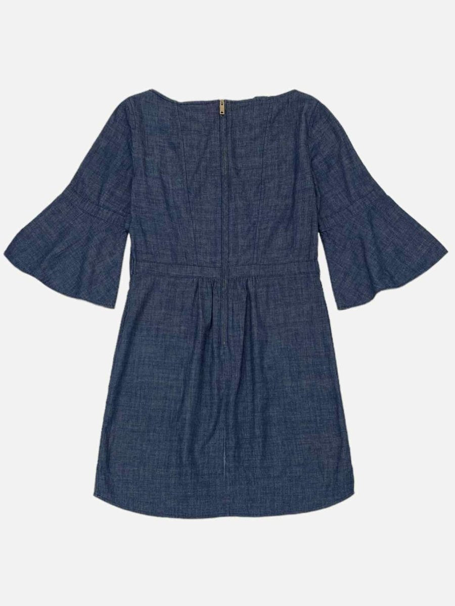 Pre-loved BURBERRY Blue Denim Mini Dress from Reems Closet