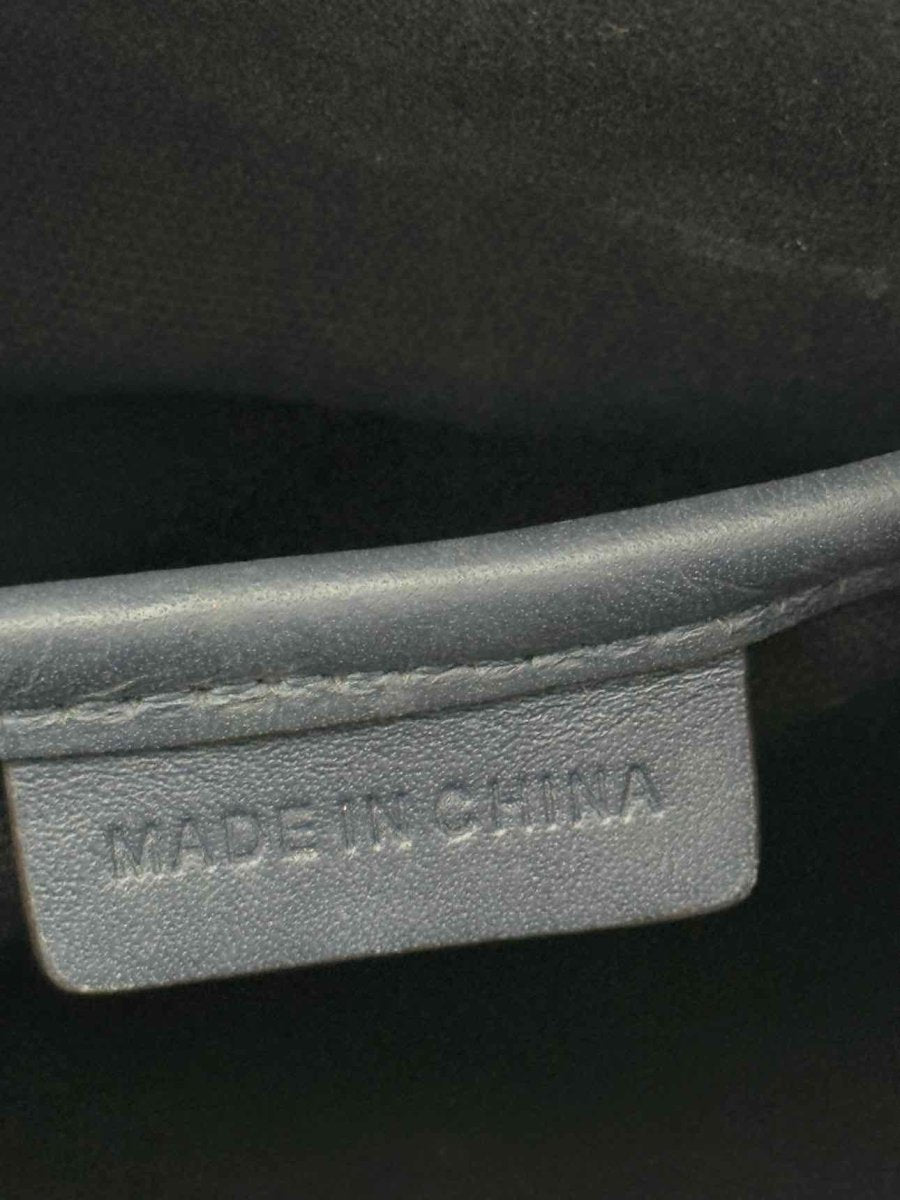 Pre - loved BURBERRY Blue Leopard Print Top Handle at Reems Closet