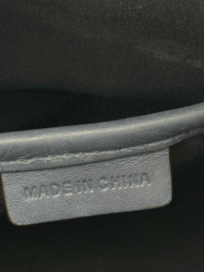 Pre - loved BURBERRY Blue Leopard Print Top Handle at Reems Closet