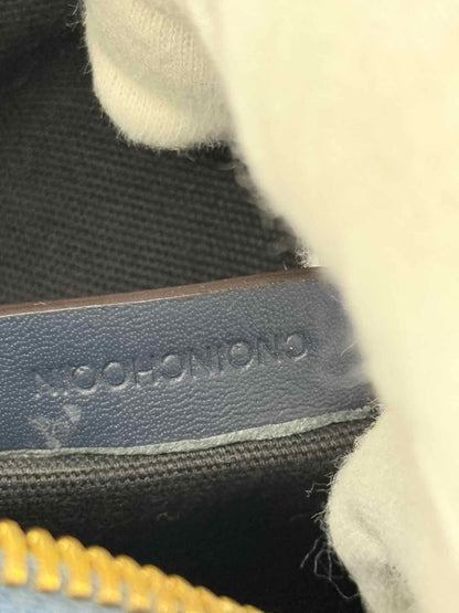 Pre - loved BURBERRY Blue Leopard Print Top Handle at Reems Closet