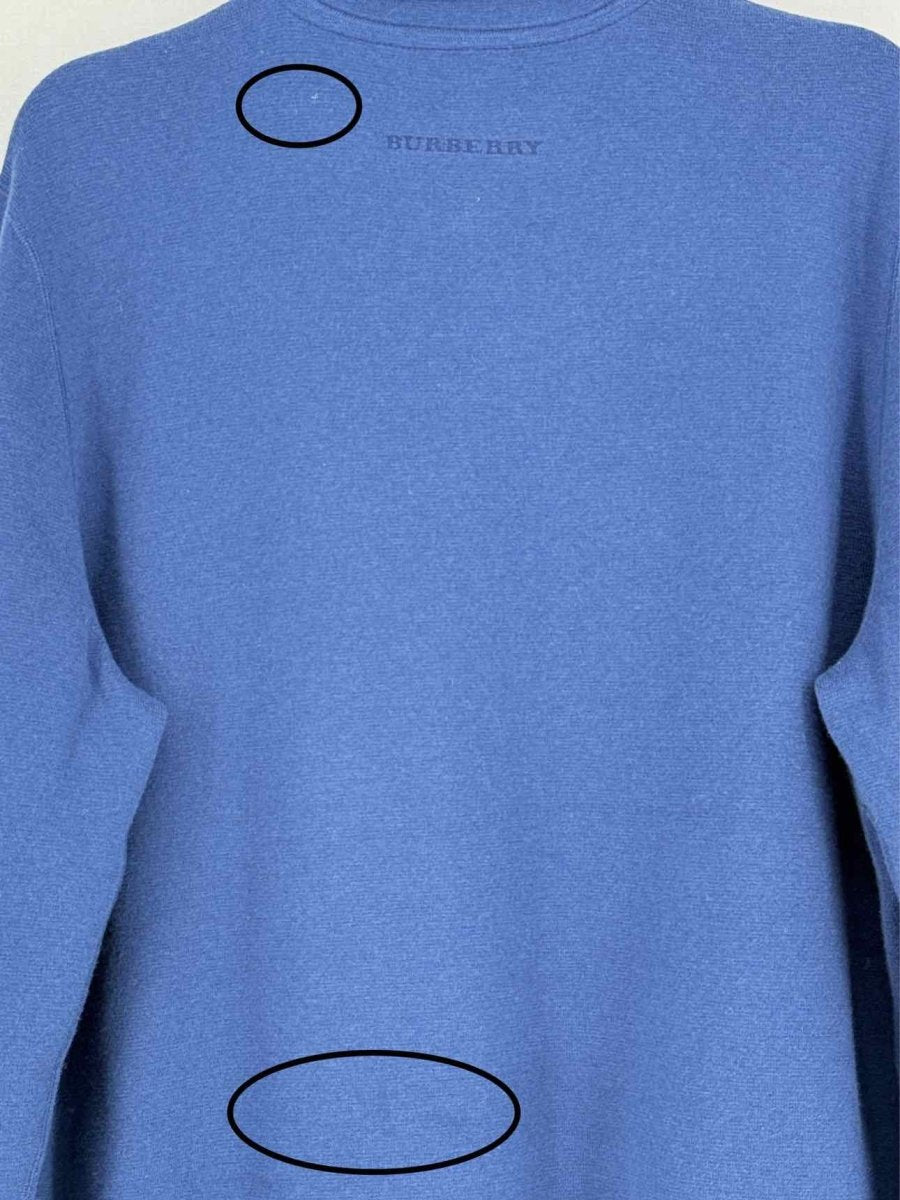 Pre - loved BURBERRY Blue Size Large Jacket at Reems Closet