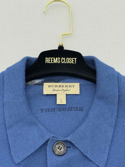 Pre - loved BURBERRY Blue Size Large Jacket at Reems Closet