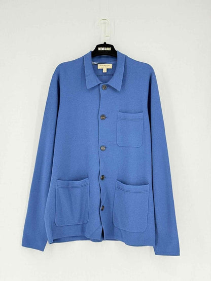 Pre - loved BURBERRY Blue Size Large Jacket at Reems Closet