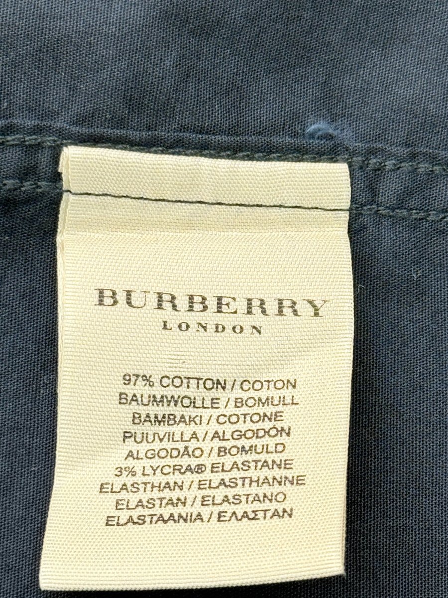 Pre - loved BURBERRY Blue Size Large Shirt at Reems Closet