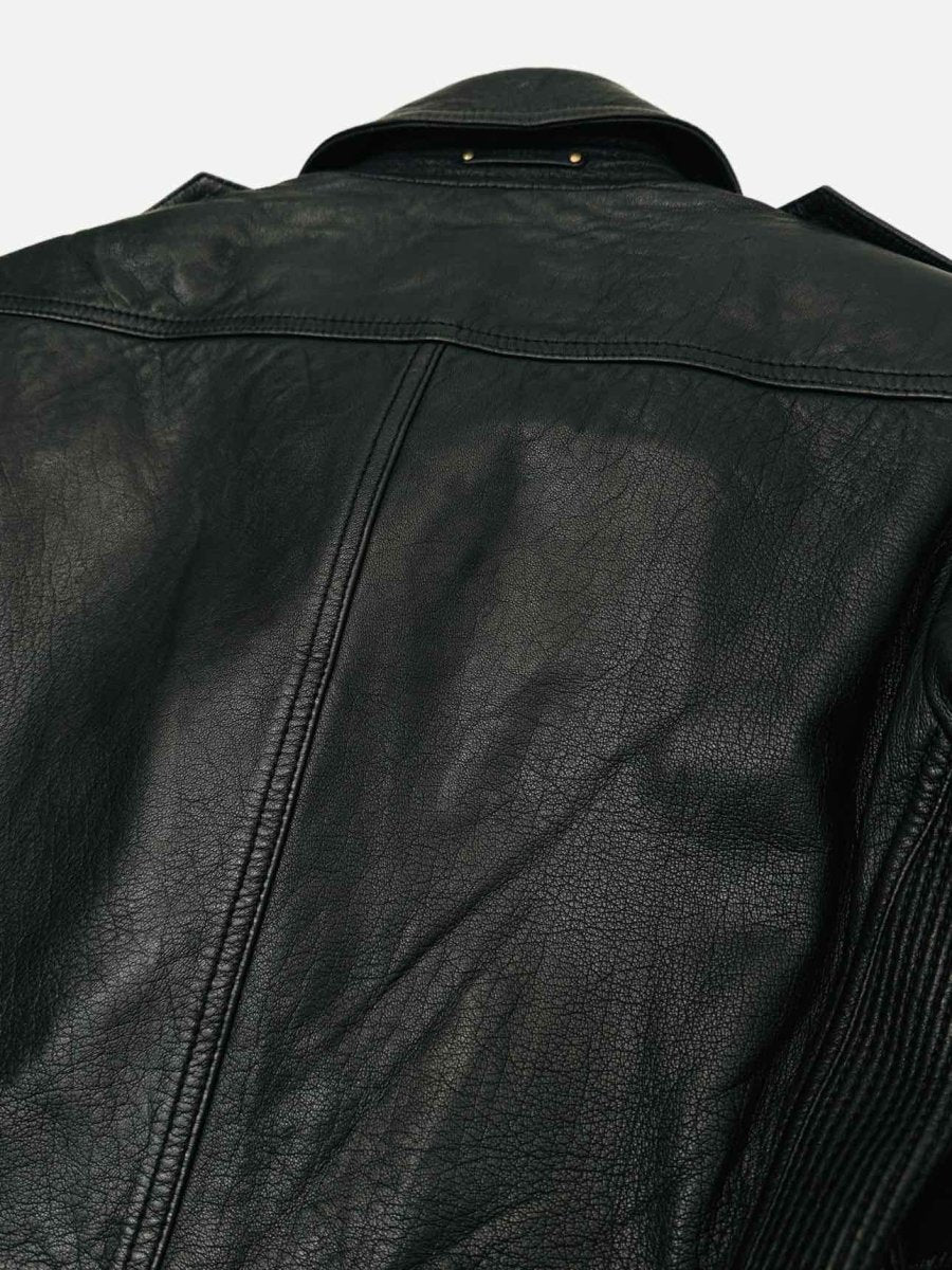 Pre - loved BURBERRY BRIT Biker Black Quilted Jacket at Reems Closet