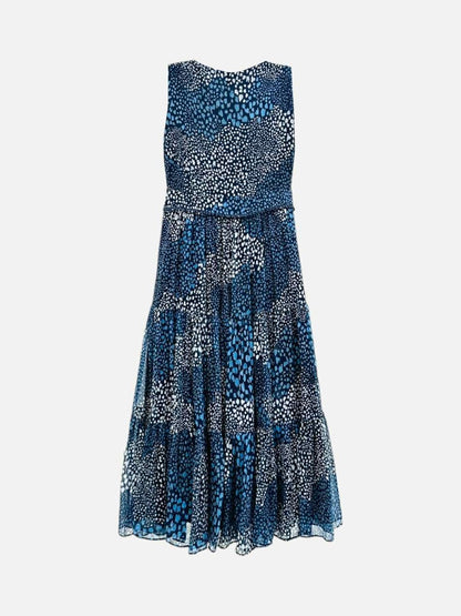 Pre - loved BURBERRY BRIT Ophelia Blue Size US 4 Midi Dress at Reems Closet