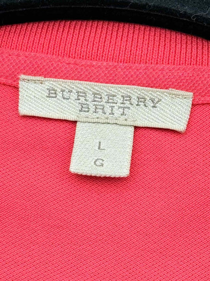 Pre - loved BURBERRY BRIT Red Size Large Polo Shirt at Reems Closet