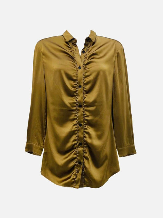 Pre - loved BURBERRY Bronze Shirt at Reems Closet