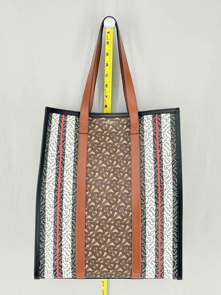 Pre - loved BURBERRY Brown Monogram Tote Bag at Reems Closet
