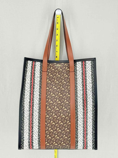 Pre - loved BURBERRY Brown Monogram Tote Bag at Reems Closet
