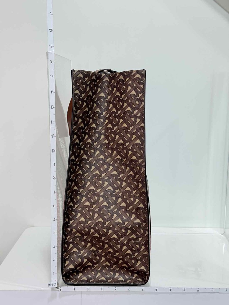 Pre - loved BURBERRY Brown Monogram Tote Bag at Reems Closet