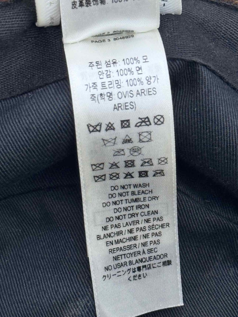 Pre - loved BURBERRY Brown Multicolor Check Bucket Hat at Reems Closet