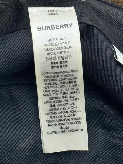 Pre - loved BURBERRY Brown Multicolor Check Bucket Hat at Reems Closet