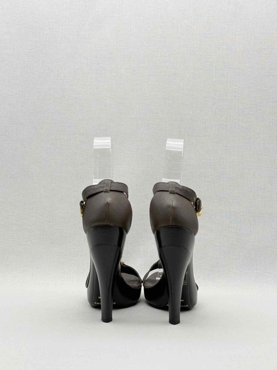 Pre-loved BURBERRY Brown Size EU 38 Heeled Sandals at Reems Closet
