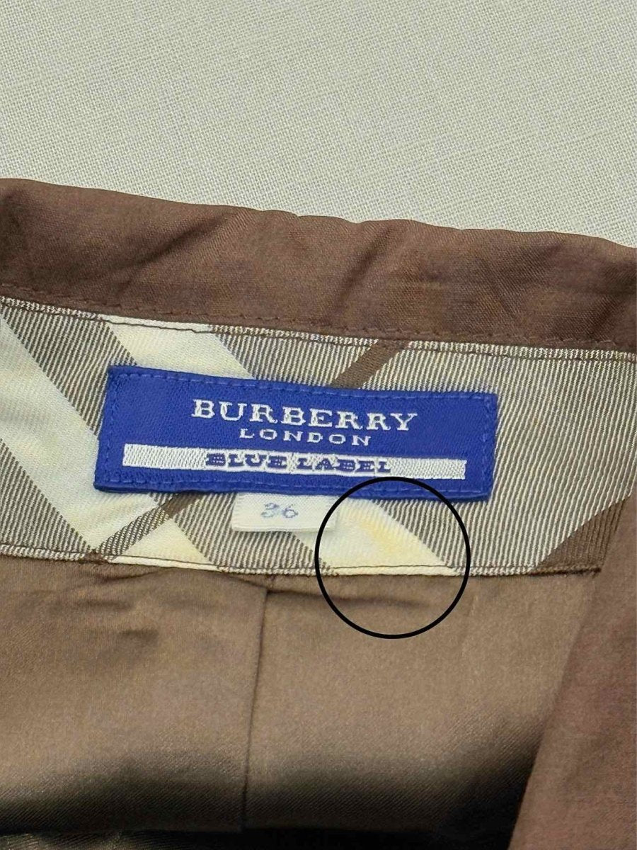 Pre - loved BURBERRY Brown Size US 0 Short Dress at Reems Closet