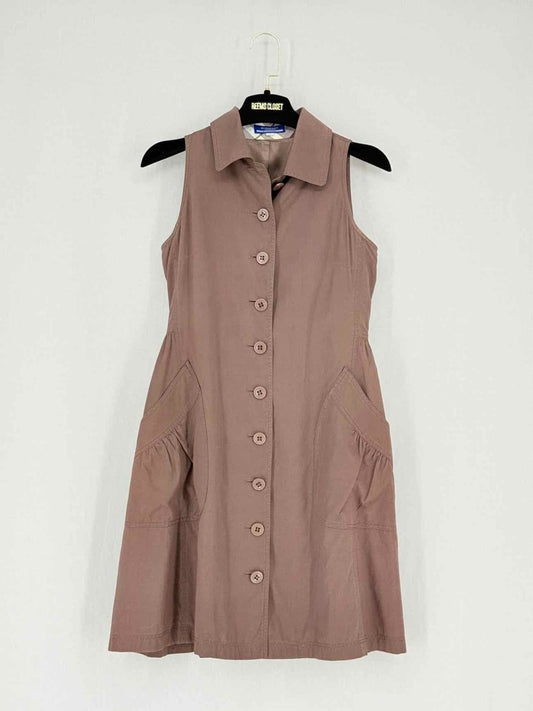 Pre - loved BURBERRY Brown Size US 0 Short Dress at Reems Closet