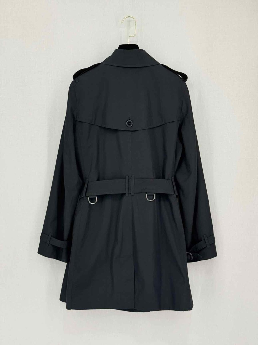 Pre-loved BURBERRY Chelsea Heritage Trench Black Size US 10 Coat at Reems Closet