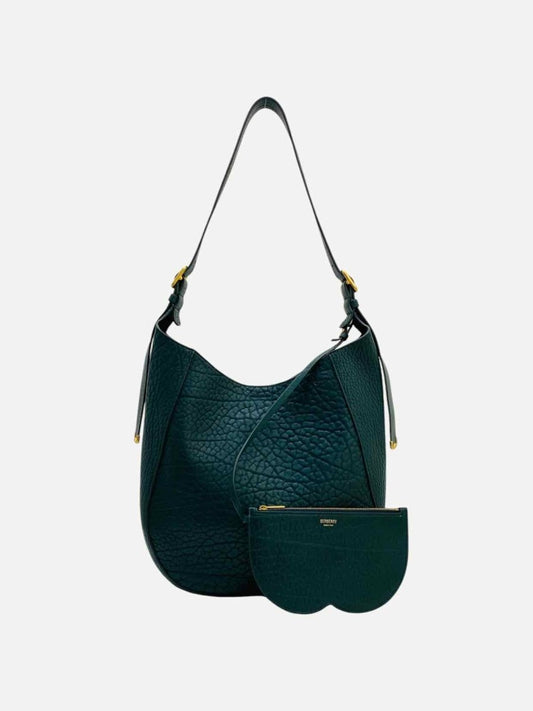 Pre - loved BURBERRY Chess Green Shoulder Bag at Reems Closet