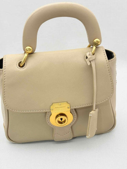 Pre-loved BURBERRY DK88 Beige Top Handle at Reems Closet