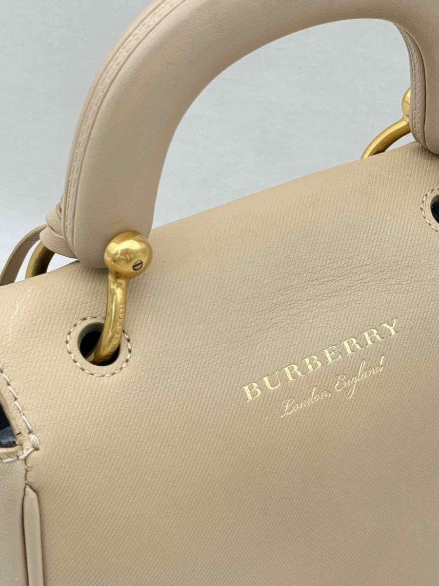 Pre-loved BURBERRY DK88 Beige Top Handle at Reems Closet