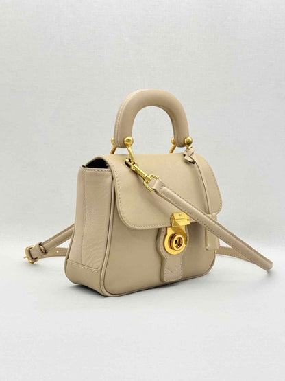 Pre-loved BURBERRY DK88 Beige Top Handle at Reems Closet