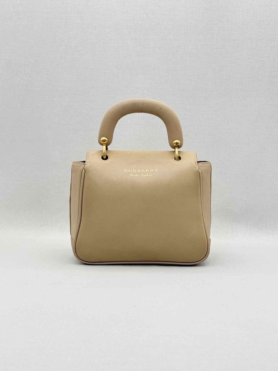 Pre-loved BURBERRY DK88 Beige Top Handle at Reems Closet