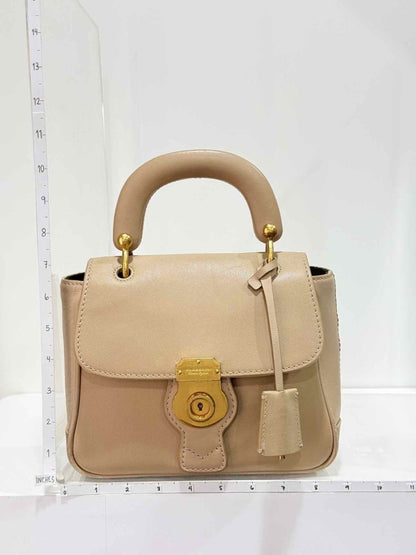 Pre-loved BURBERRY DK88 Beige Top Handle at Reems Closet