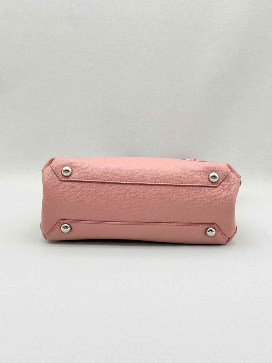 Pre - loved BURBERRY Dusky Pink Check Tote Bag at Reems Closet