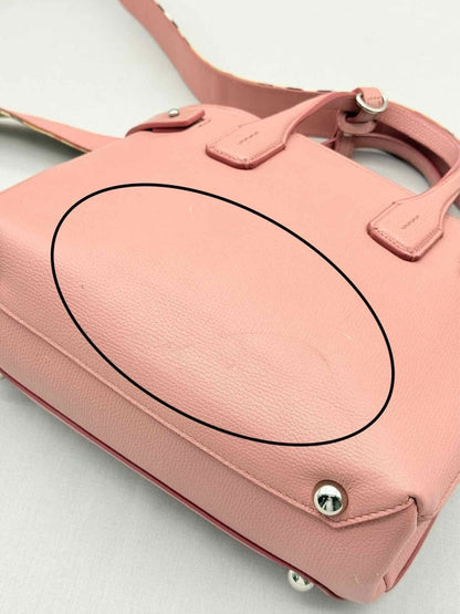 Pre - loved BURBERRY Dusky Pink Check Tote Bag at Reems Closet