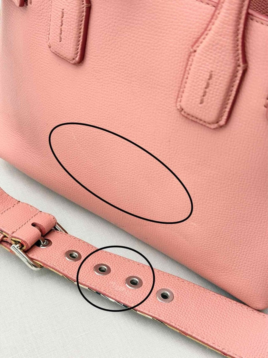 Pre - loved BURBERRY Dusky Pink Check Tote Bag at Reems Closet