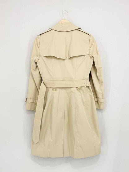 Pre - loved BURBERRY Kensington Beige Size Medium Coat at Reems Closet