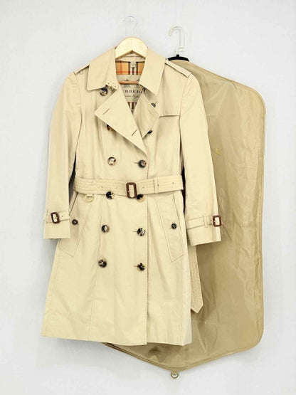 Pre - loved BURBERRY Kensington Beige Size Medium Coat at Reems Closet