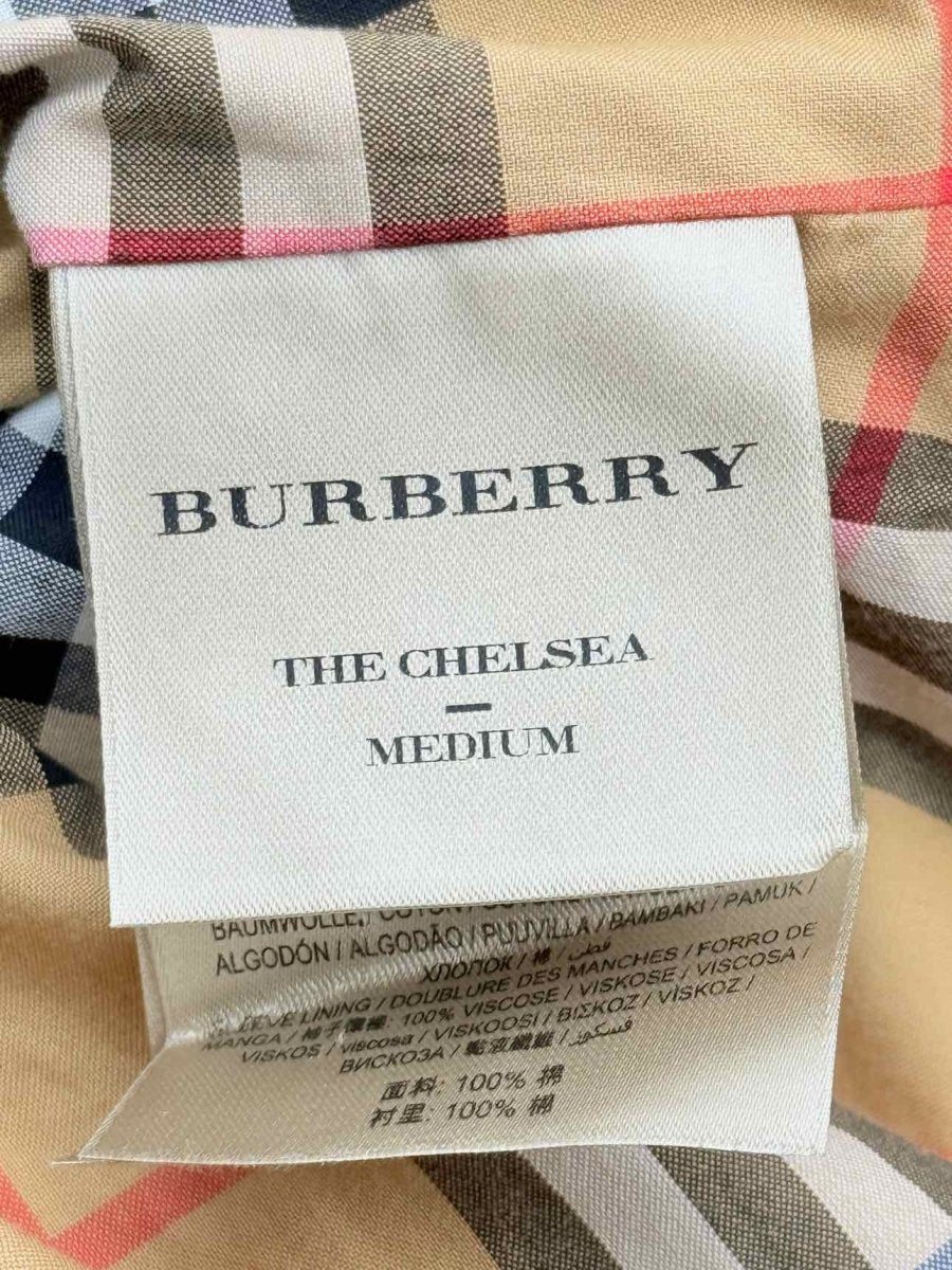 Pre - loved BURBERRY Kensington Beige Size Medium Coat at Reems Closet