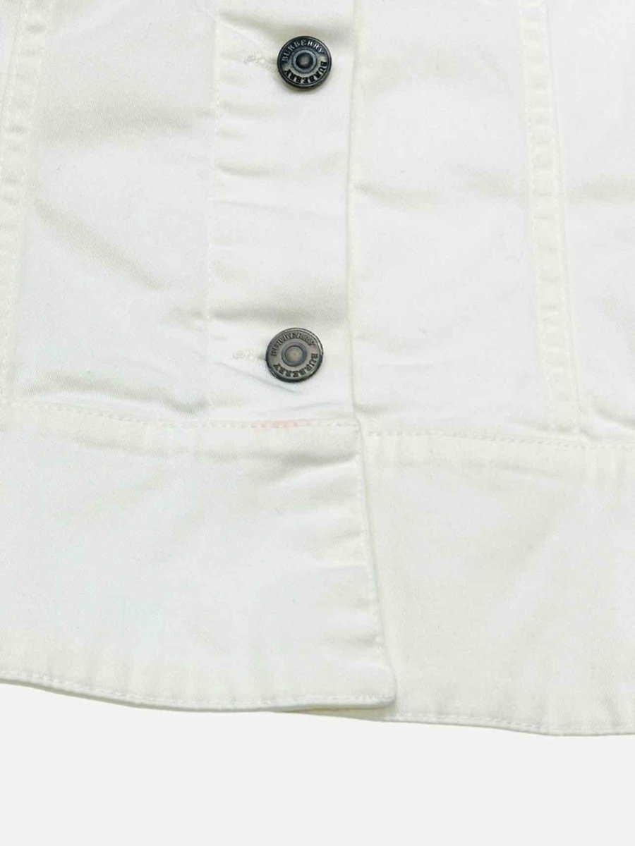 BURBERRY LONDON White Size US 14 Jacket - Reems Closet